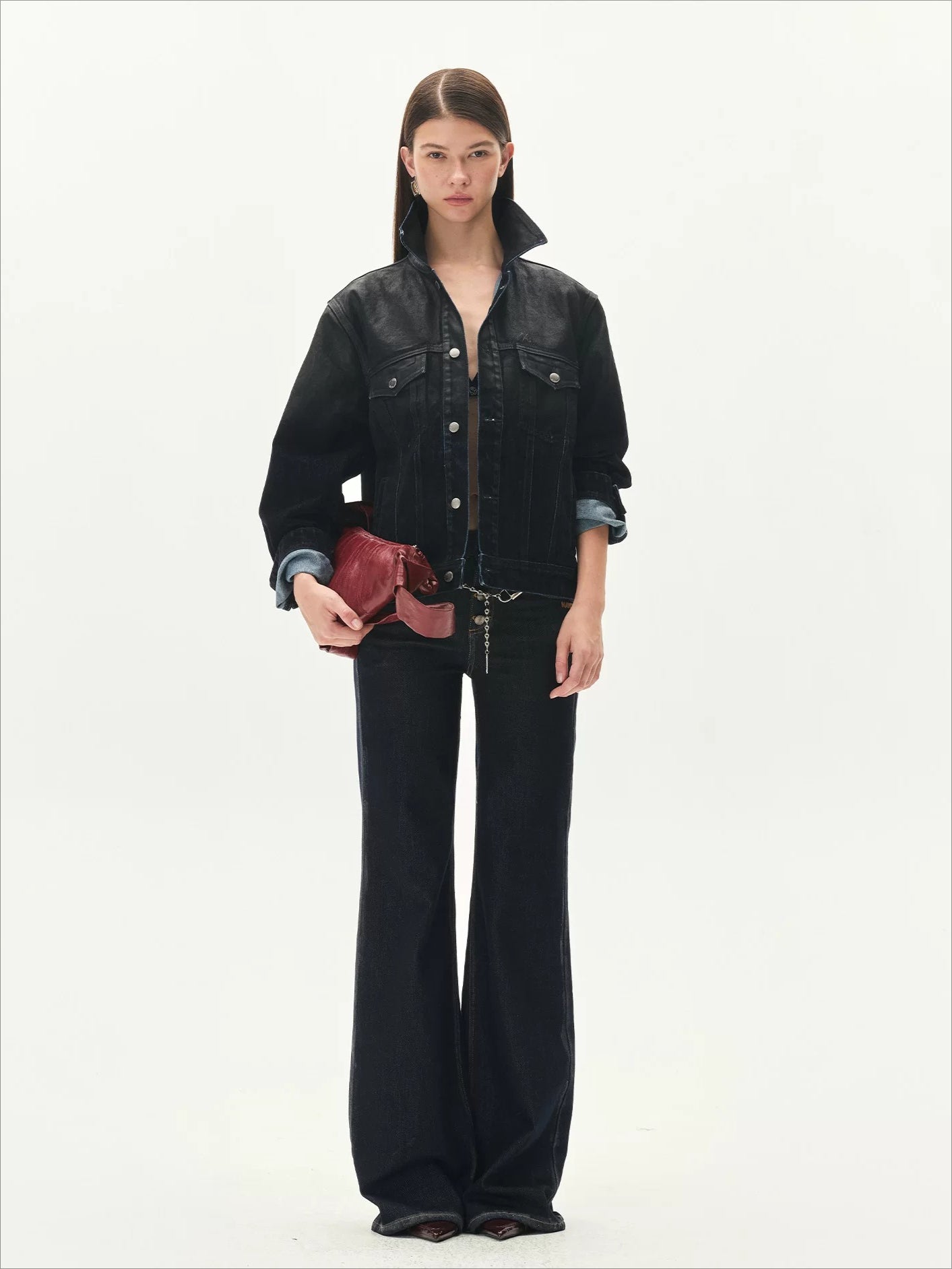 Roscoe Flocked Denim Jacket