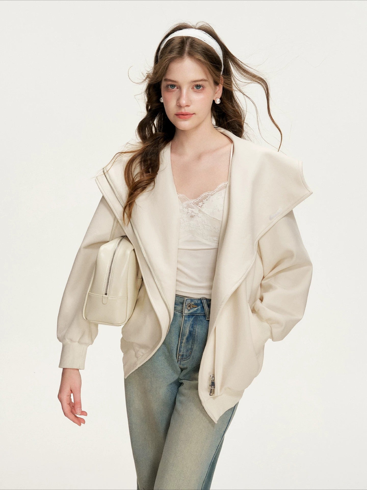 Oversized Zip Hoodie Jacket
