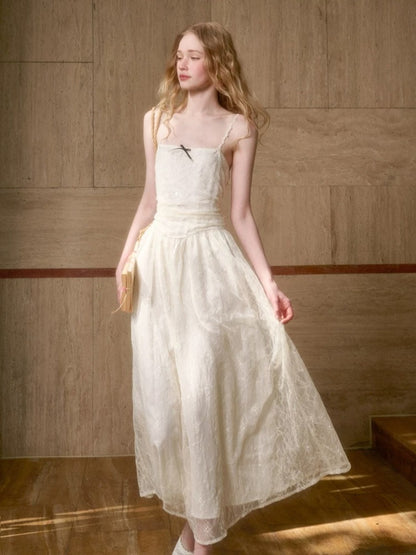 Sequin Lace Slip Dress