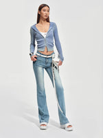 Equestrian Washed Cotton Knit Cardigan