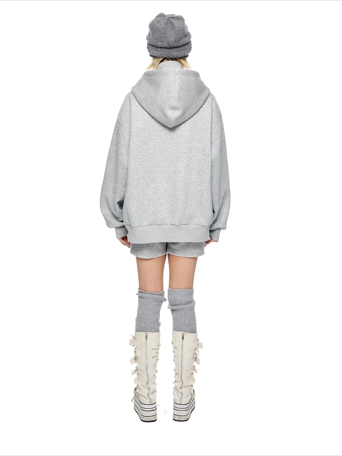 Hooded Wool Blend Jacket