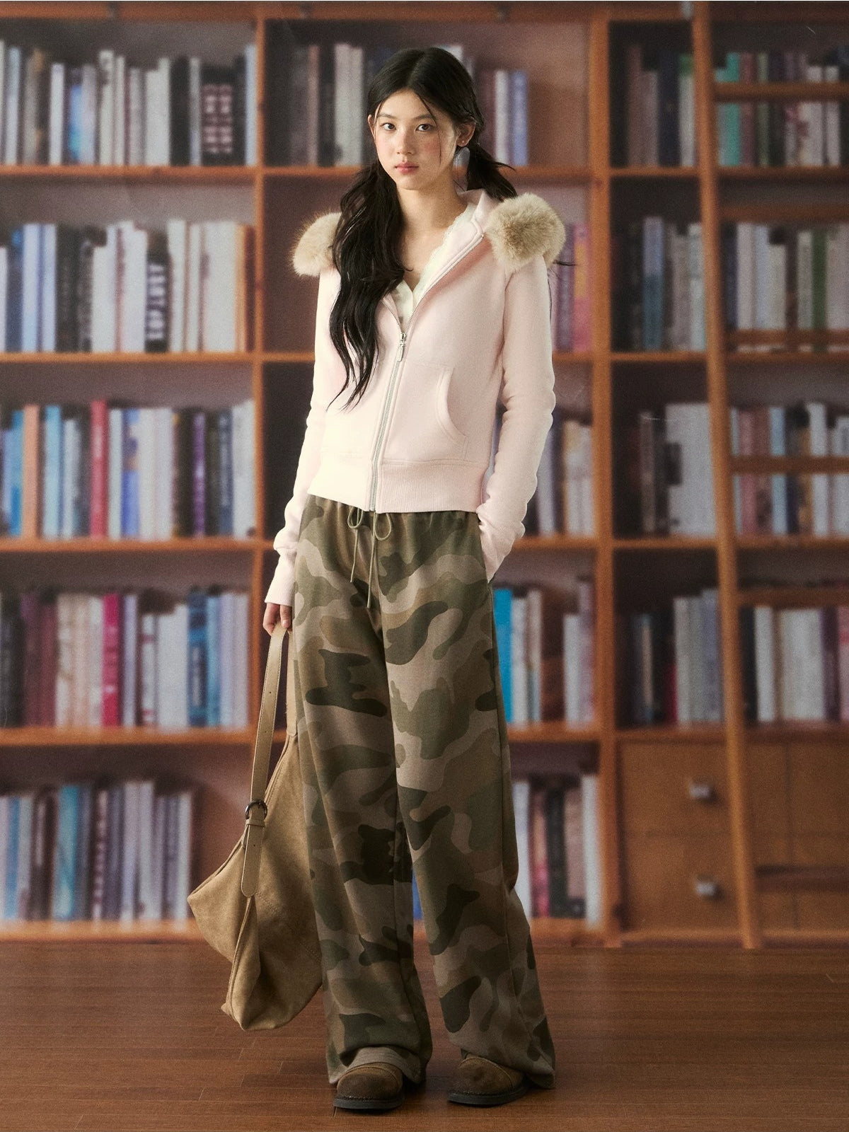 Vintage Camo Wide Leg Pants