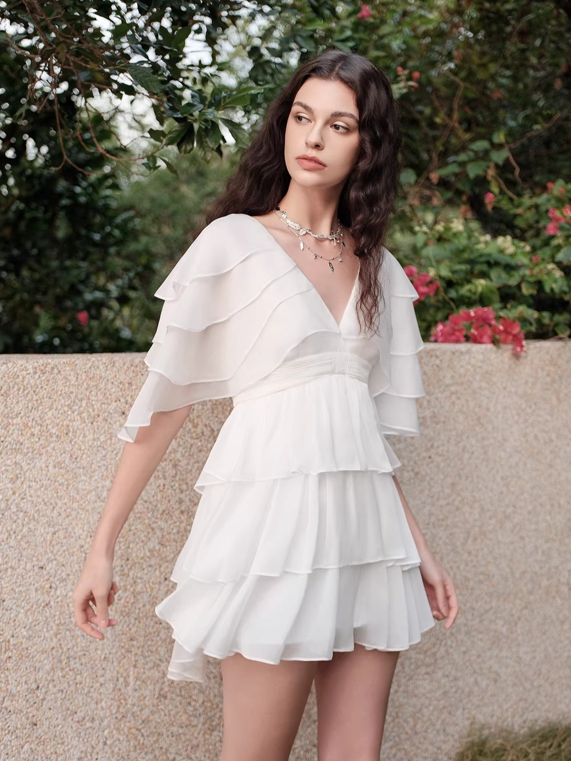Levette Layered Chiffon Dress