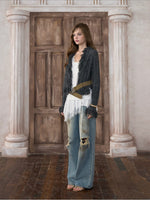 Shimmer Fringe Knit Cardigan