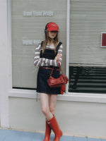 Denim Overall Skirt