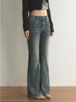 Stud Flare Jeans
