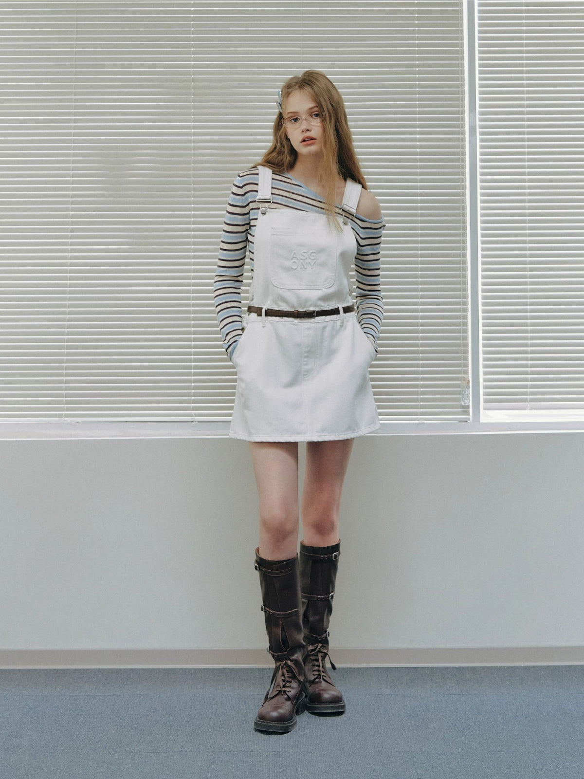 Lyocell Stripe Knit Top
