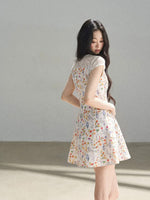 Lace Floral Mini Dress