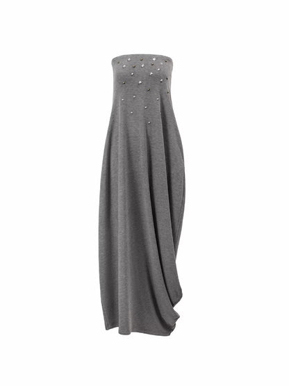 Studded Bustier Maxi Dress