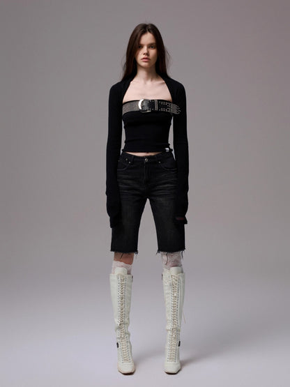 Solid Knit Two-way Set