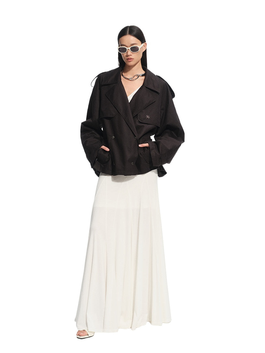 Wisteria Knotted V-Neck Dress