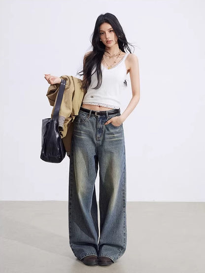 Lace V-Neck Knit Tank Top