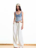 3D Pleated Suit Pants