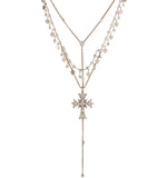 Double-layered Cross Necklace