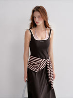 Layered Halter Knit Dress