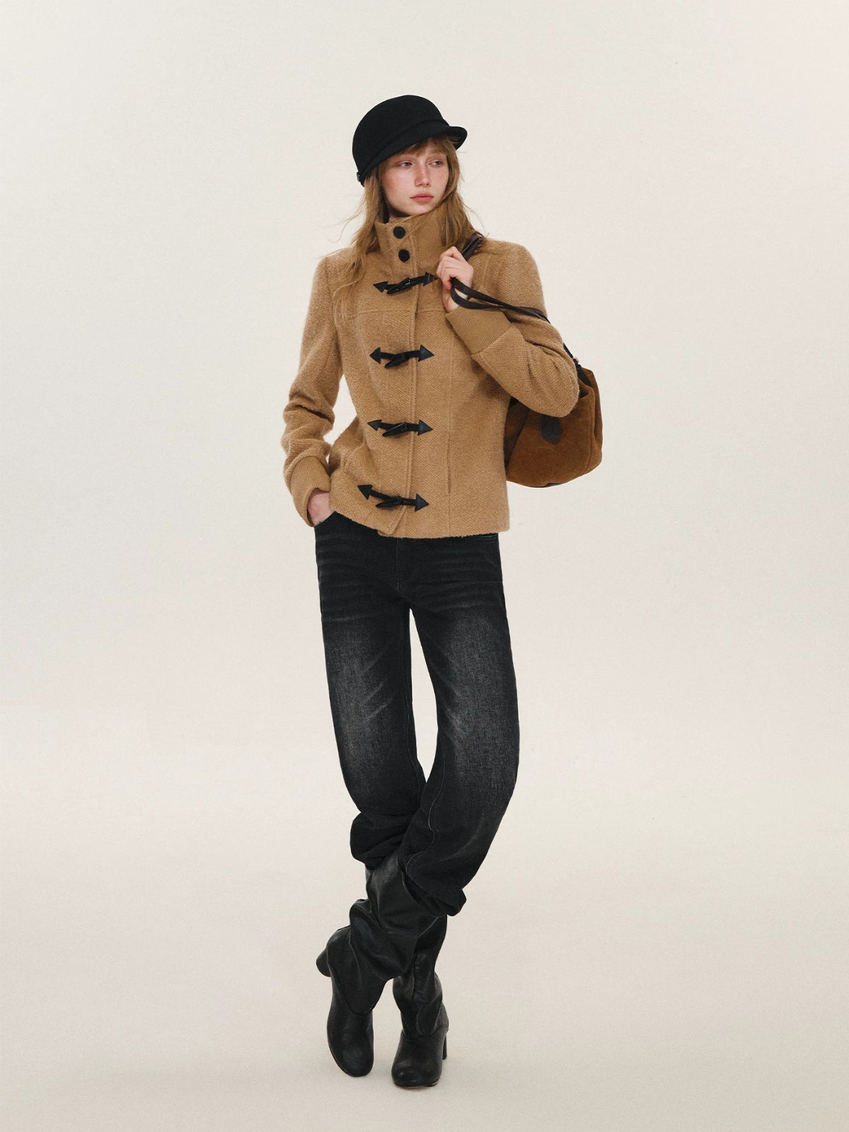 Bow Embroidered Straight Jeans