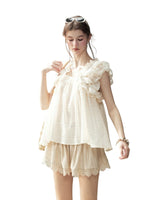 French Puff Sleeve Top