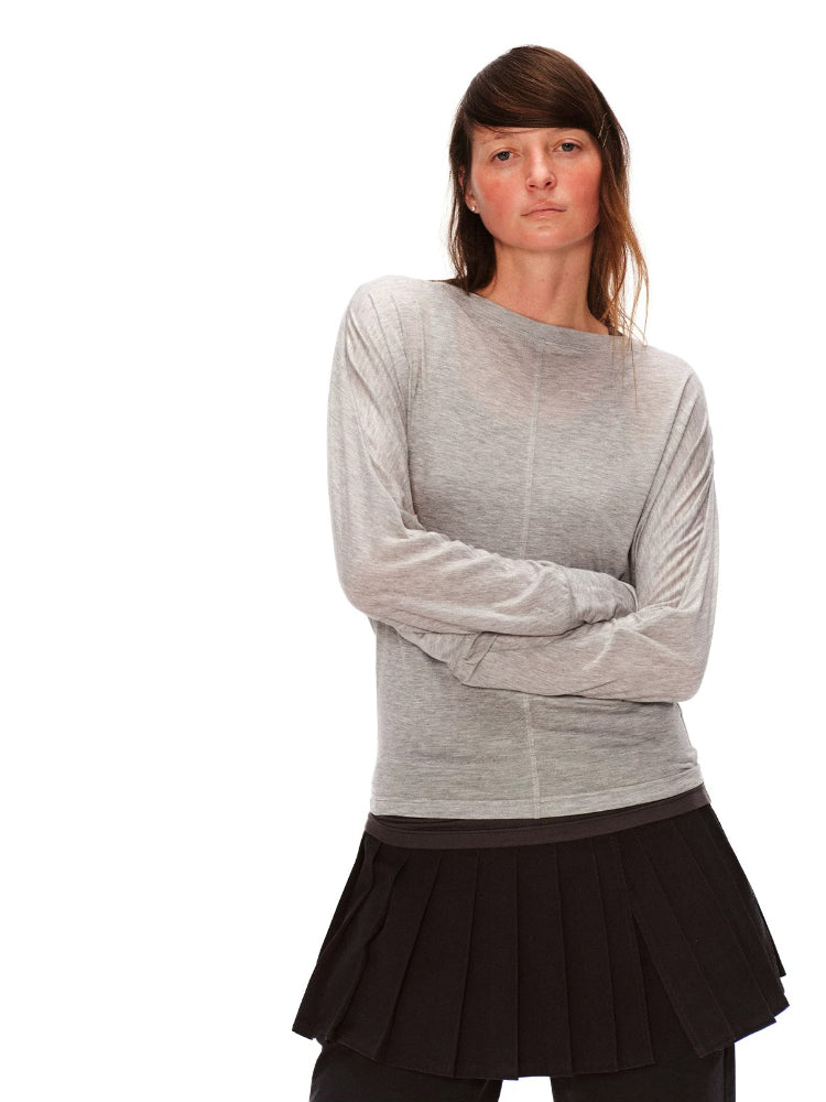 Lyocell Two-Piece Draped Top