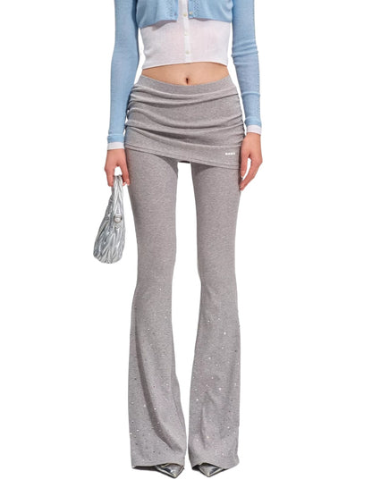 Glitter Layered Knit Pants