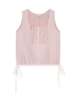Ruffle Drawstring Tank