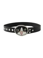 Vintage Cat Resin Buckle Belt