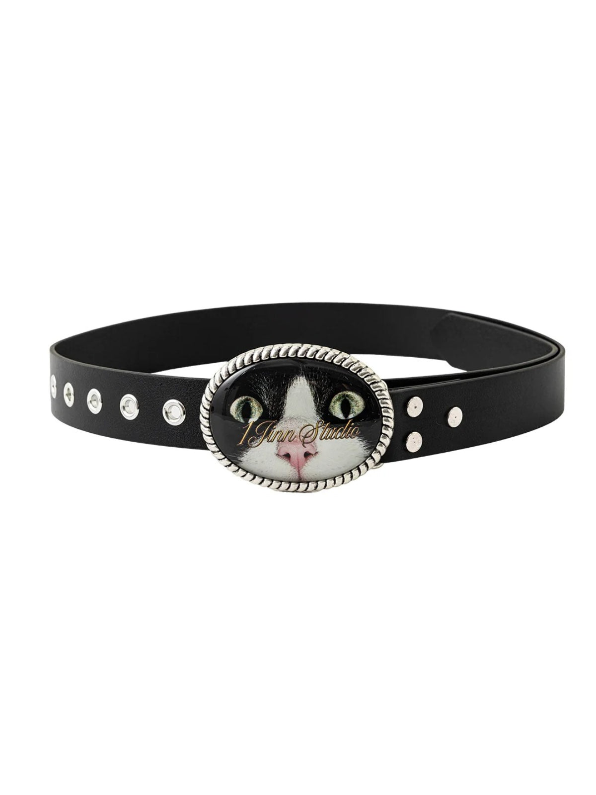 Vintage Cat Resin Buckle Belt