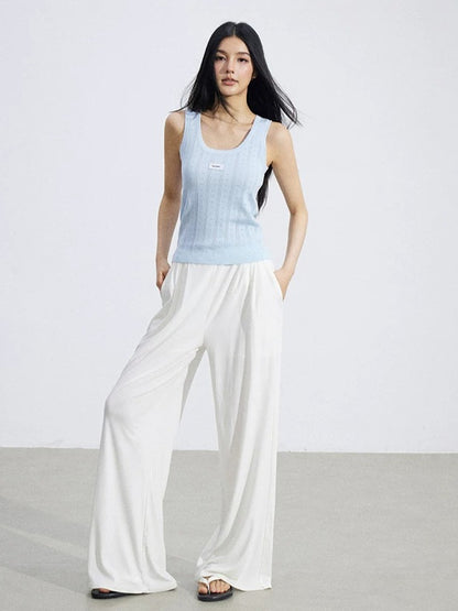 Lace Hollow Ice-Silk Vest