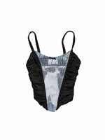 Satin Knit Corset Cami Top