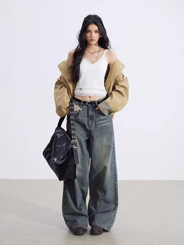 Lace V-Neck Knit Tank Top