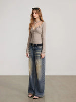 Layered Camisole Panel T-Shirt Top