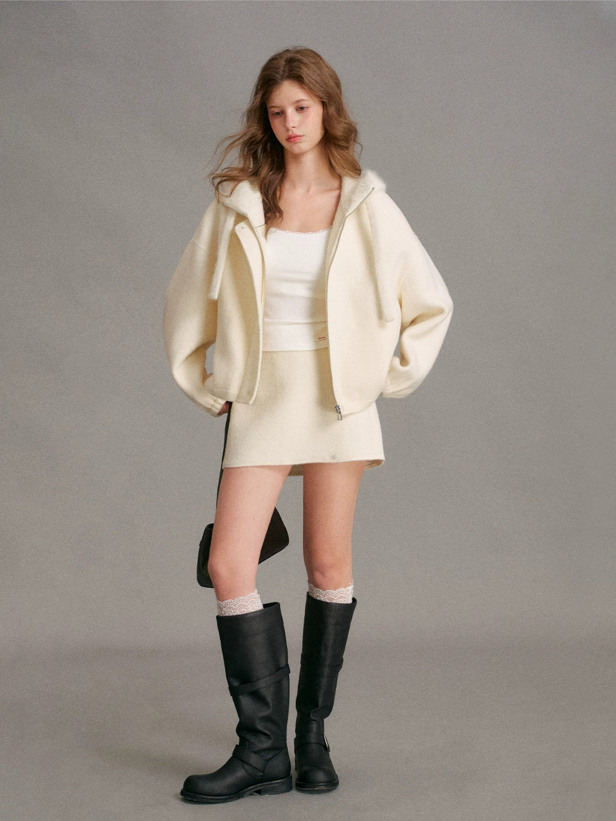 Wool Double Face Hooded Jackets