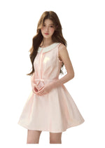 Pink & Blue Pearl Holiday Dress