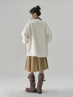 Floral Patchwork Twill Utility Coat