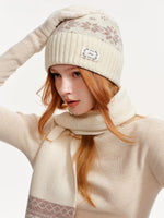 Fair Isle Wool Accessories Set