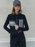 Striped Knit Three Piece Set