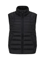 Contrast Quilted Down Vest