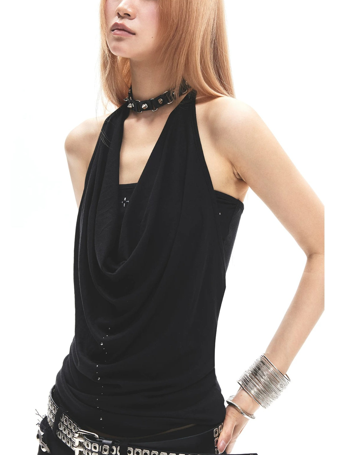 Halter Draped Cami Top
