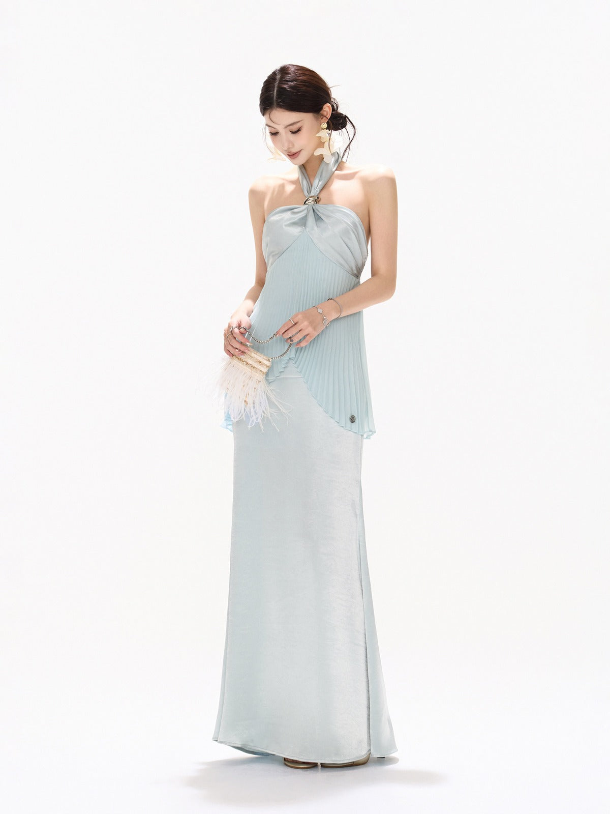 Lily Mist Satin Dress