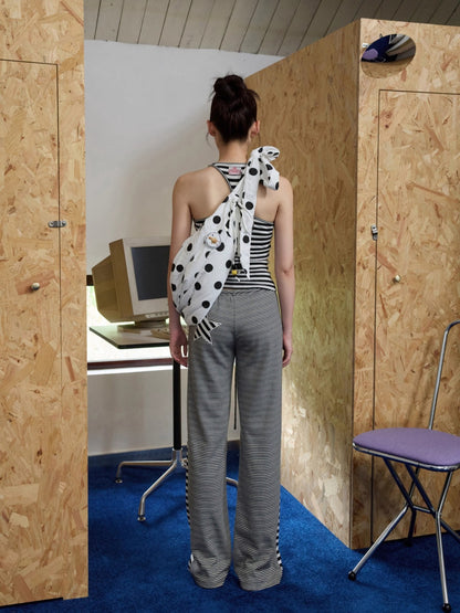 Double-Face Striped Knit 3-Piece Set