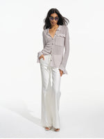 Pleated Flare Tailored Trousers