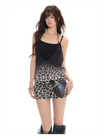 Beaded Leopard Butterfly Dress Set