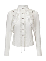 Napoleon Lace Ruffle Waist Shirt