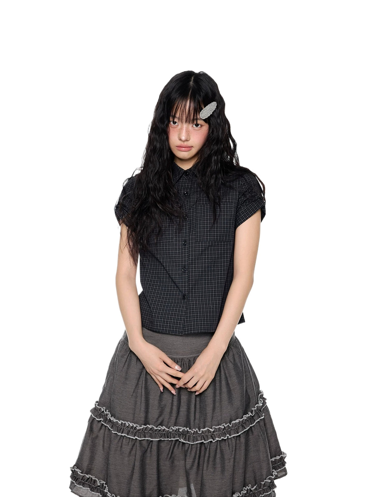 Plaid Cropped Shirt