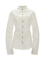 Striped Layered Tie Waist Shirt