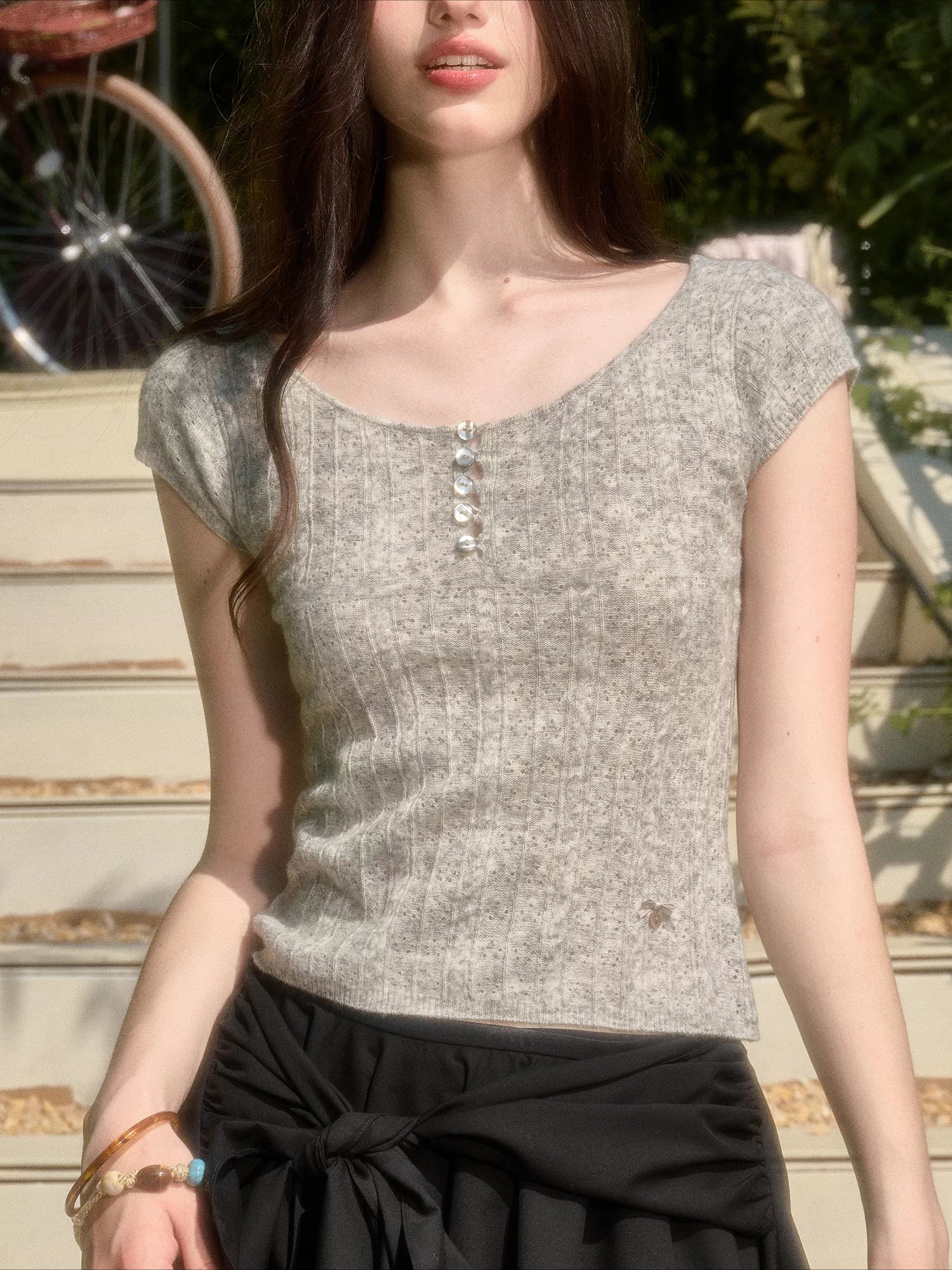 Wool Knit Top