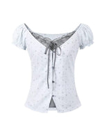 Lace Layered Floral Blouse