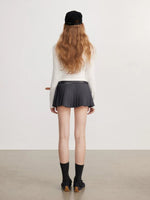 Off-white & Black Layered Polo Top