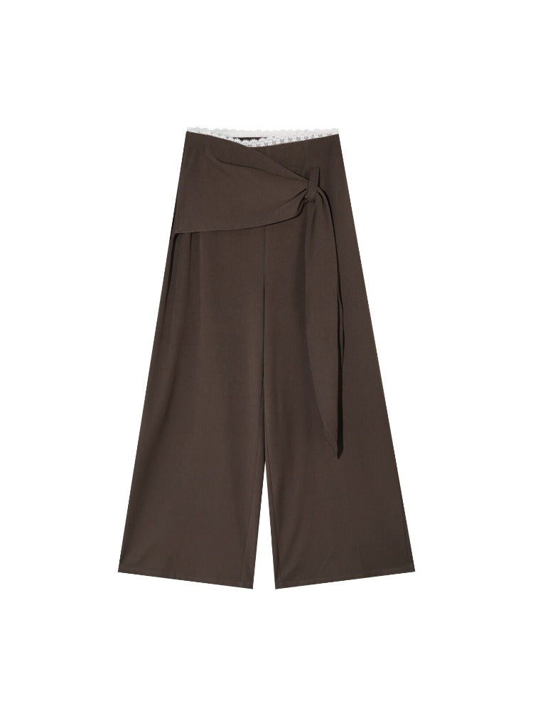 Layered Relaxed Wide Pants