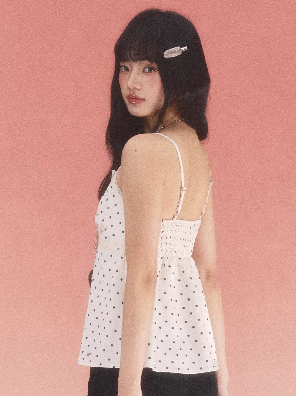 Polka Dot Lace Camisole