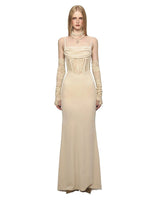 Mermaid Strap Long Velvet Bodycon Dress